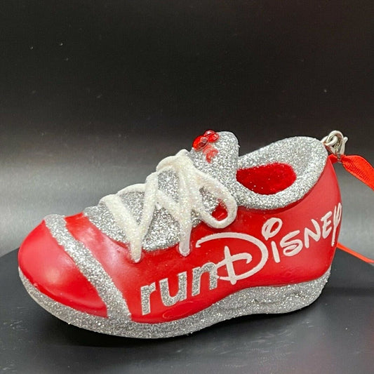 Disney Red Fun Run Shoe Christmas Ornament