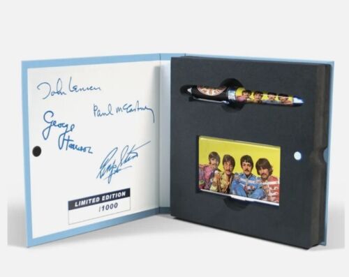 ACME Studio THE BEATLES "Sgt. Pepper's"  Rollerball Pen & Card Case Set 72/1000 NEW/OPEN