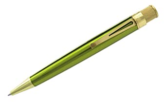 Retro 1951, Classic Tornado Rollerball Pen with Brass Accents, Kiwi (VRR-B1311K)