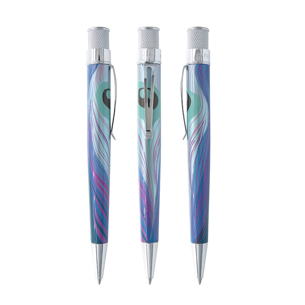 Retro 1951 x Metropolitan LC Tiffany Favrile Peacock Rollerball Pen (MRR-2122)