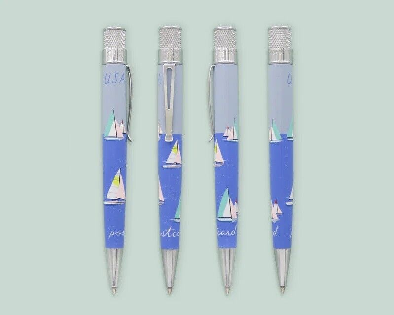 Retro 51 Sailboats USPS Rollerball Pen  NEW Sealed #'d