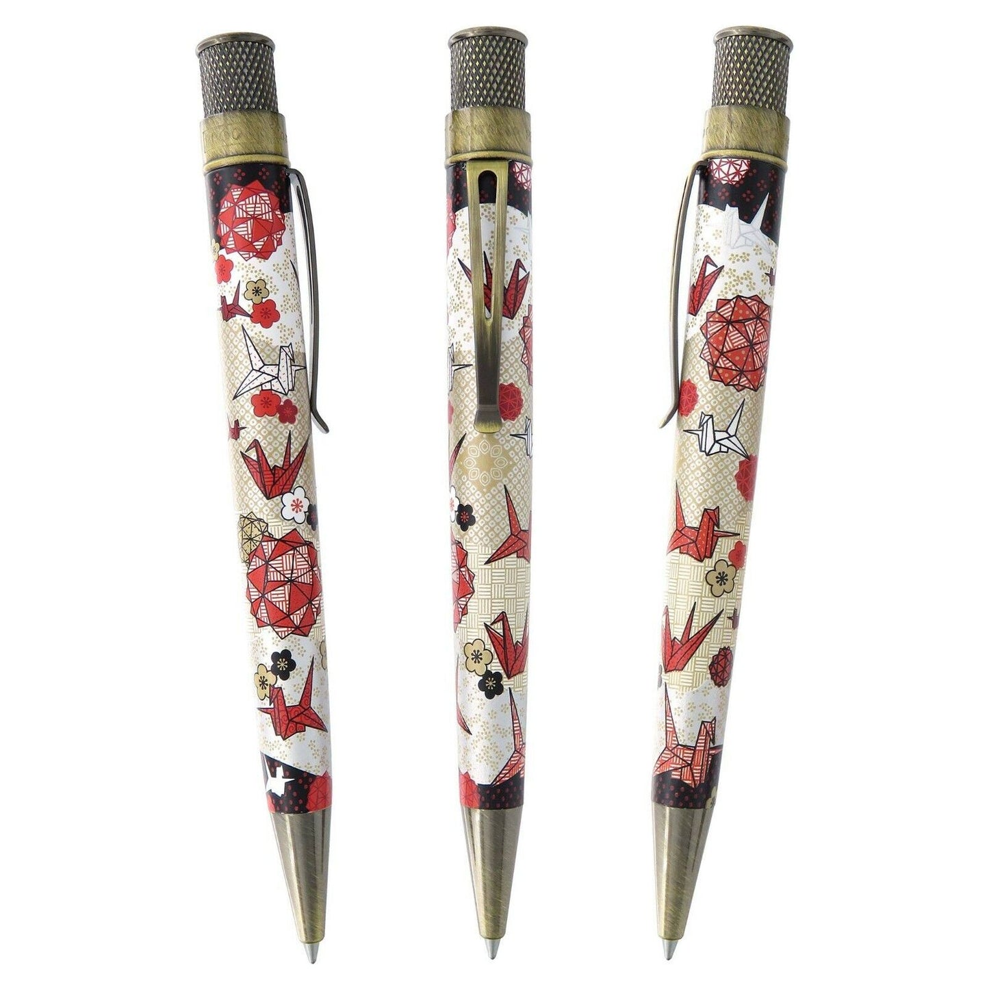 Retro 51 Limited Tornado ORIGAMI Flowers & Birds Rollerball Pen, SEALED