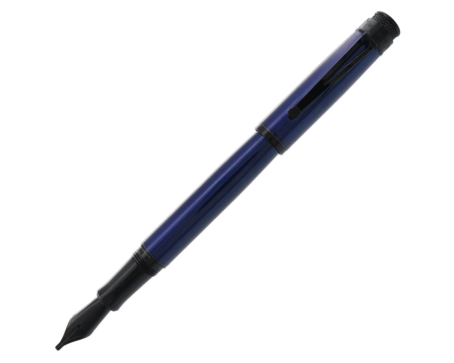 Retro 51 Tornado™ Stealth - Blue Black Fountain Pen, Medium nib