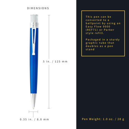 Retro 1951 Tornado™ Classic Lacquer Rollerball Pen - Peacock