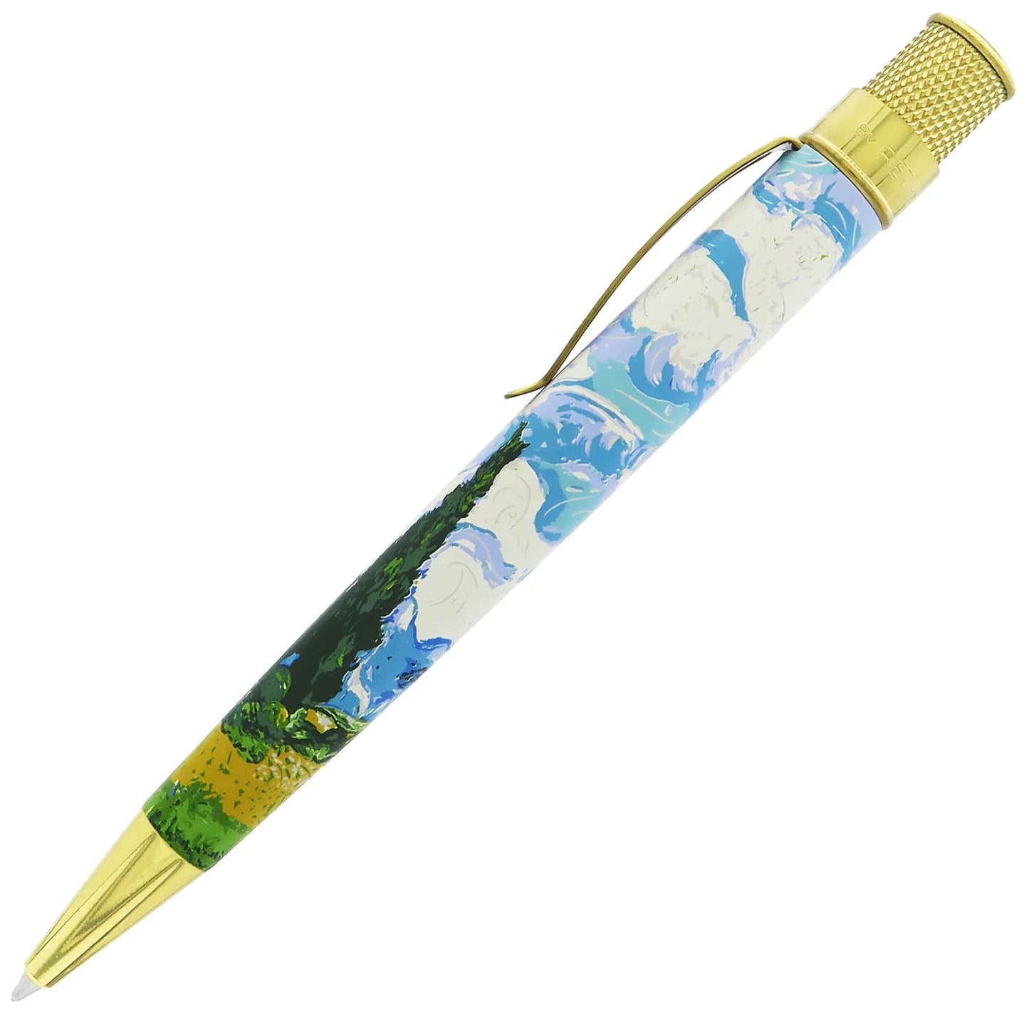 Retro 51 Metropolitan Van Gogh Wheat Field with Cypresses Pen Rollerball Pen