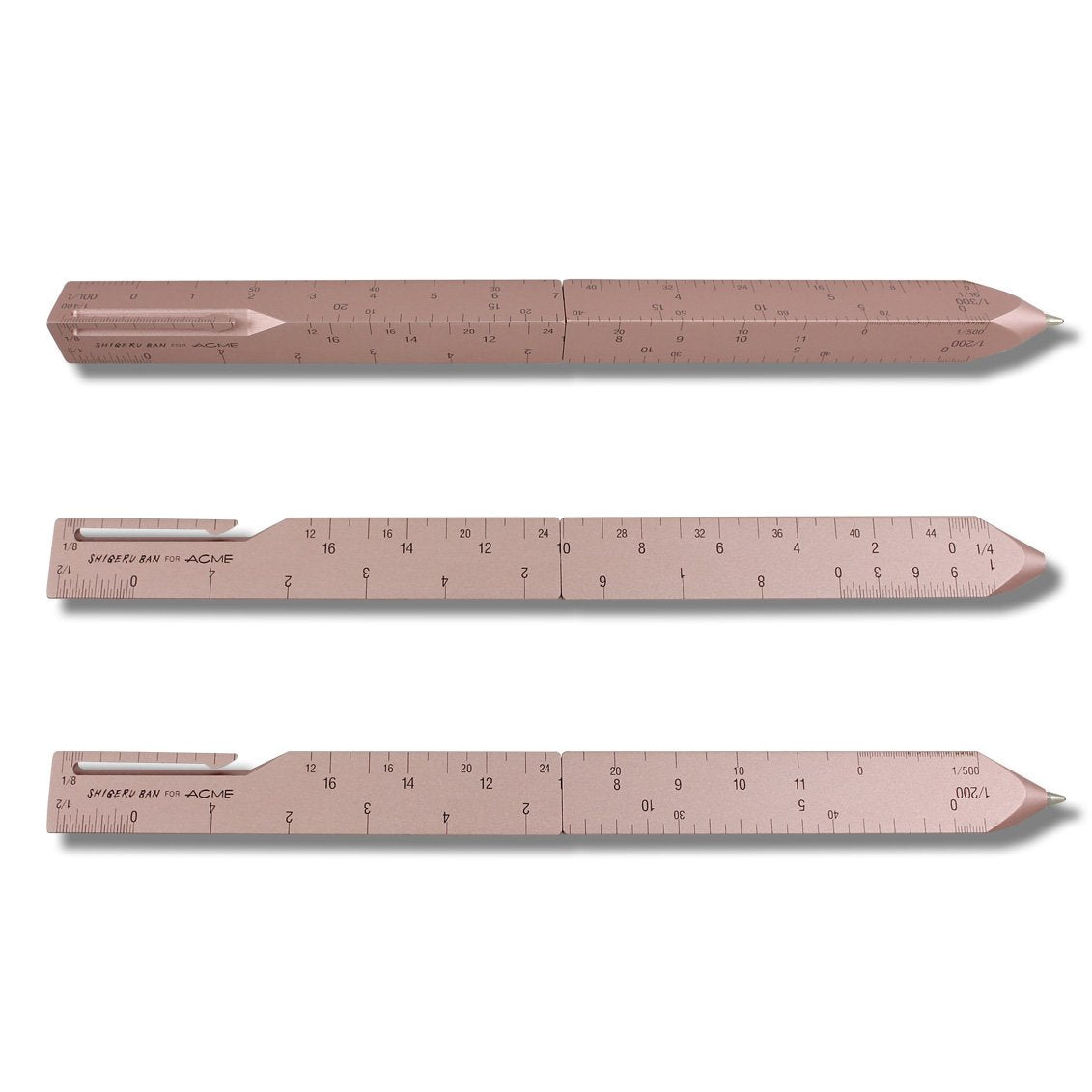 ACME Scale-Rose by Shigeru Ban Retractable Ballpoint Pen