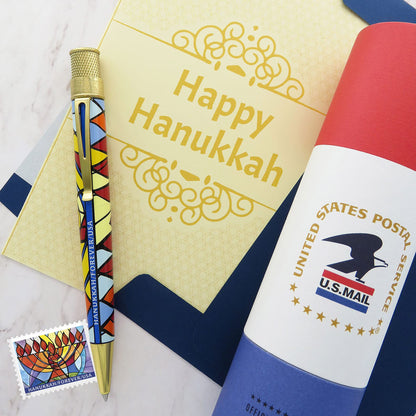 Retro 51 Lim. Ed. USPS Hanukkah Stamp Rollerball Pen Sealed Serial #1