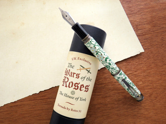 Retro 51 Fountain Pen - War of the Roses - House of York - LE-New Open Tube #71/300