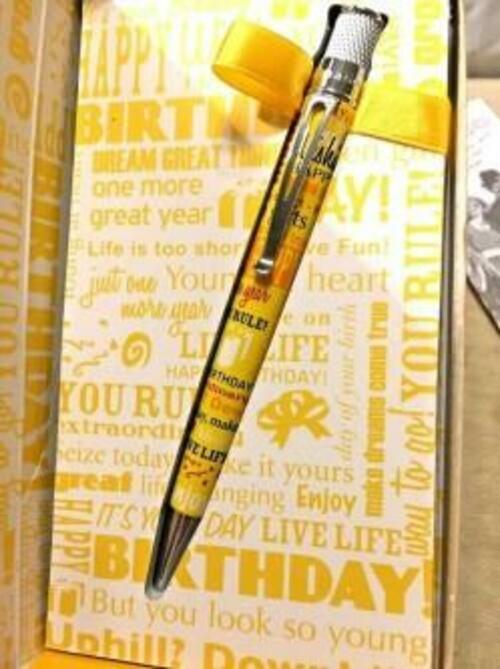 Retro 51 Happy Birthday Yellow Rollerball Pen