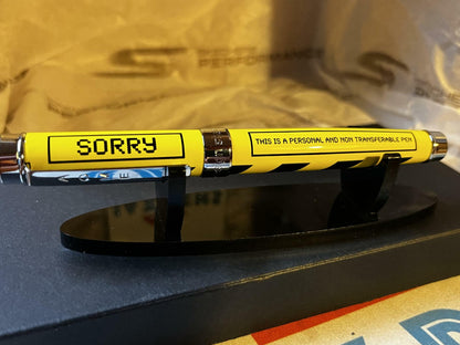 ACME Studios' "Sorry" Rollerball Pen by Spain’s EMILIANA DESIGN