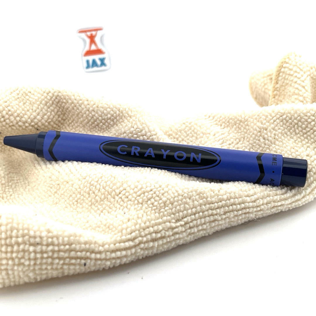 ACME Studios' "Crayon - Blue" Retract Rollerball Pen by ADRIAN OLABUENAGA