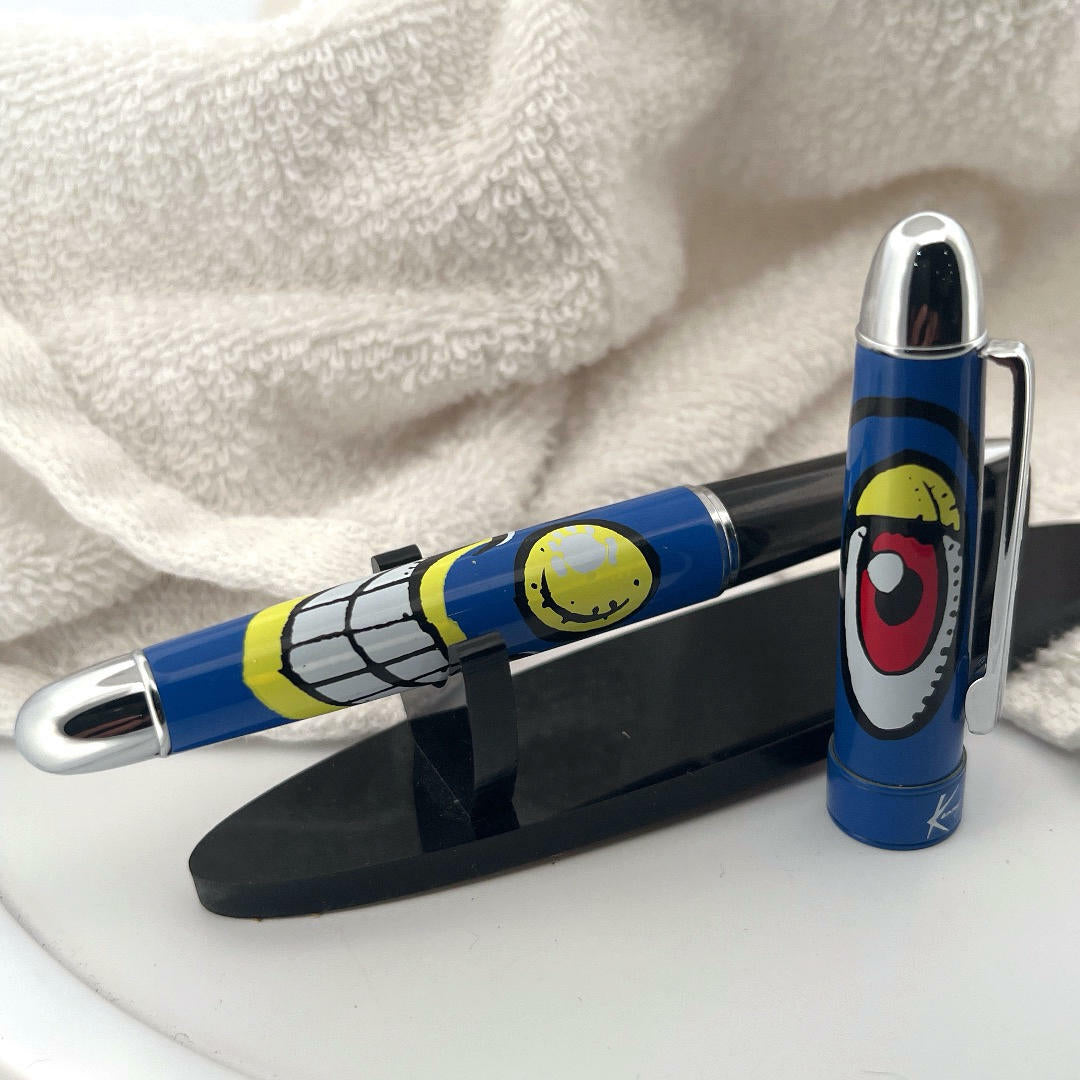 ACME Studios' "One-Eye Guy" Blue Rollerball Pen by K. Scharf