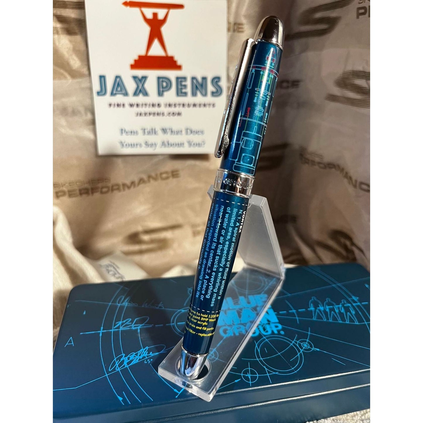 ACME Studios' "Vortex" Rollerball Pen designed by the Blue Man Group