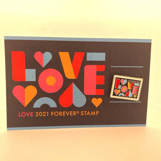 USPS "Love 2021" Forever First Day Cover & Pen Set - NEW