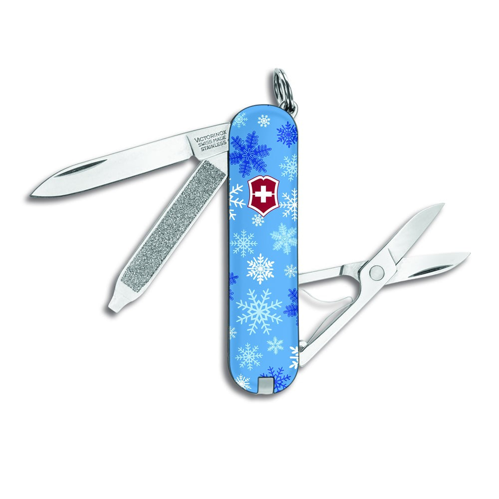 Victorinox Snowflakes Classic Holiday Christmas Swiss Army Knife